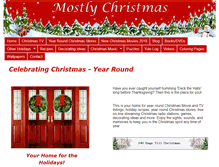 Tablet Screenshot of mostlychristmas.com